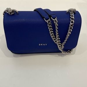 New DKNY Small Blue Shoulder Crossbody MSRP: $178